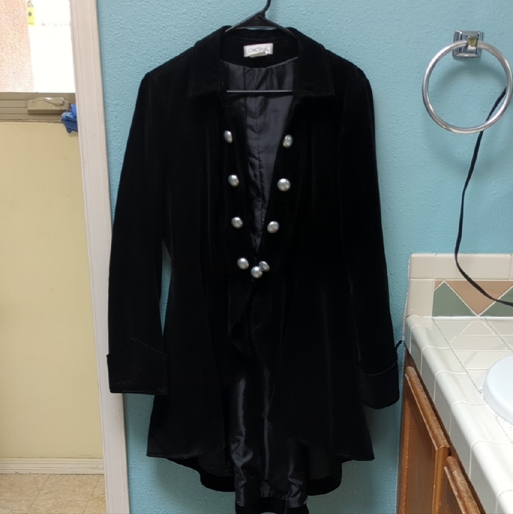 Chico's Black Blazer with Silver Accents
